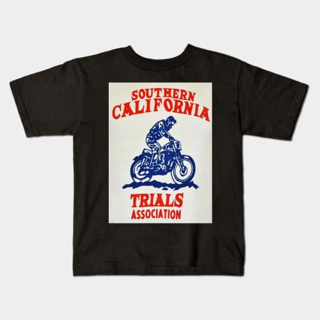 Southern California Trials Association Kids T-Shirt by ROEDERcraft